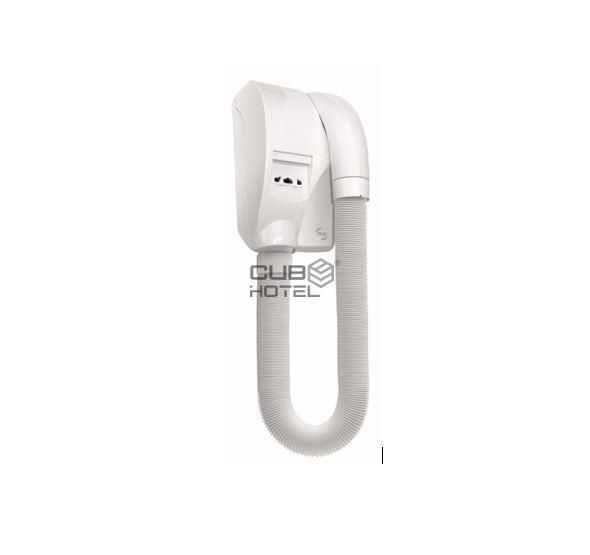 Caraibe Wall-Mounted Hair Dryer Hose Type with Plug